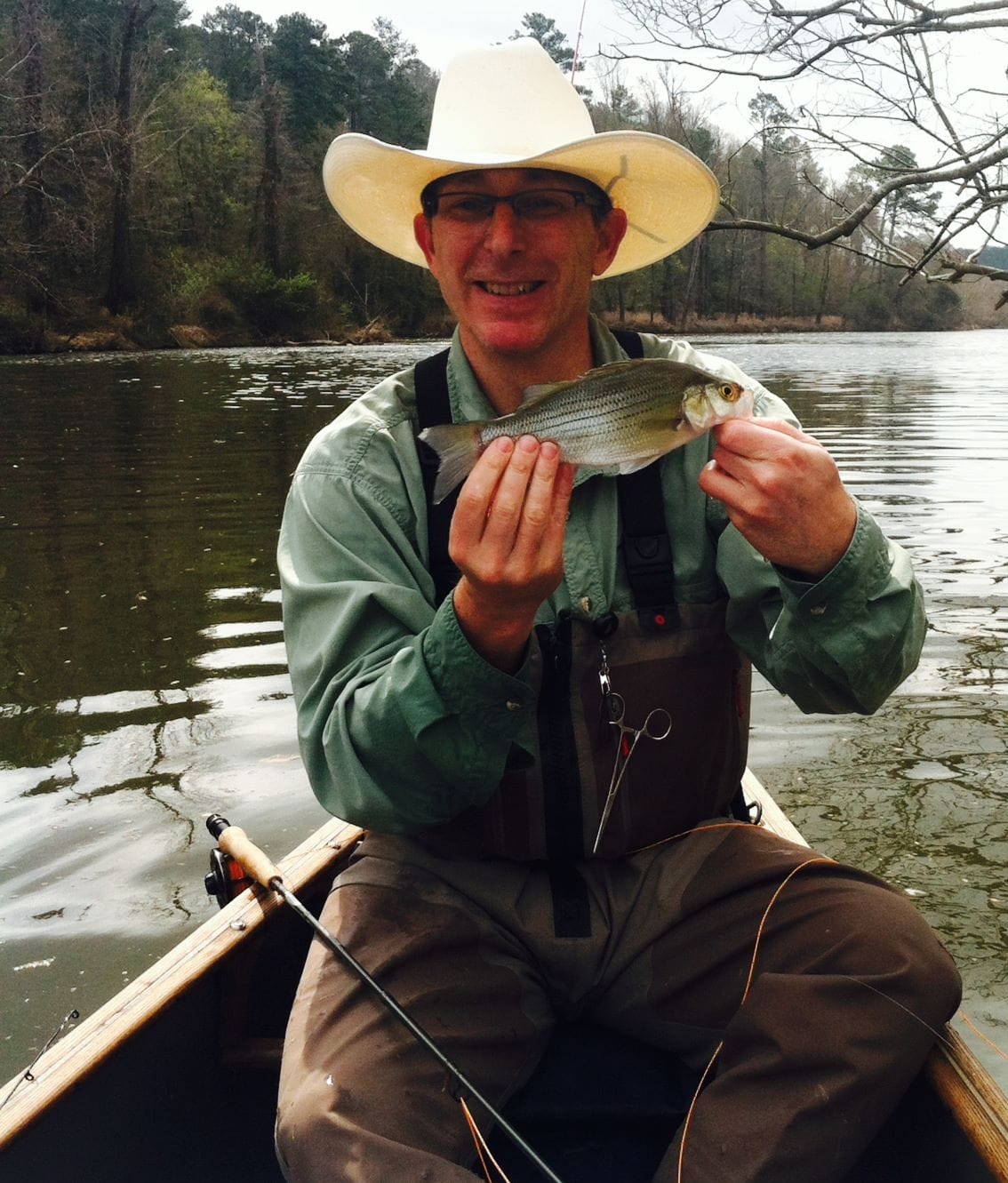 Rob fishing on the Haw River