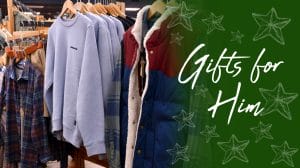 Gifts For Him Header Image with Patagonia Shirts